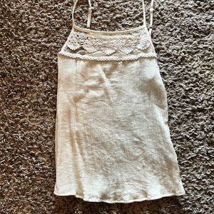 Lace detail tank top